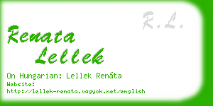 renata lellek business card